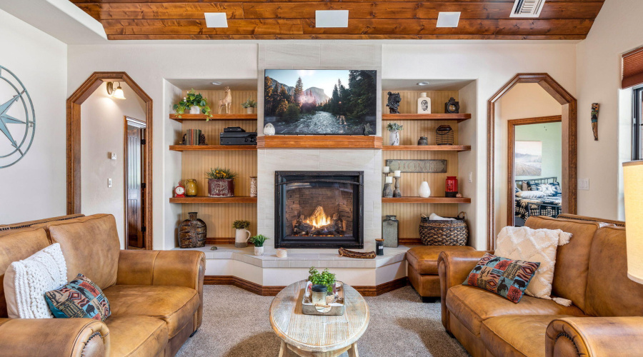 Living Room with Fireplace