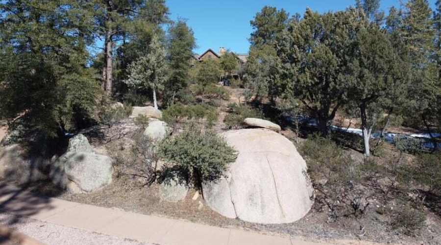 Boulders on lot