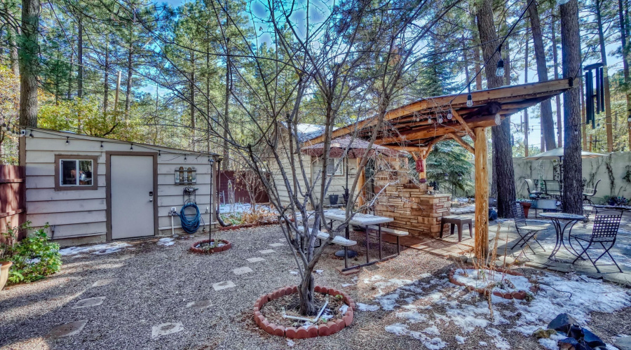 Mc guest house and shed view