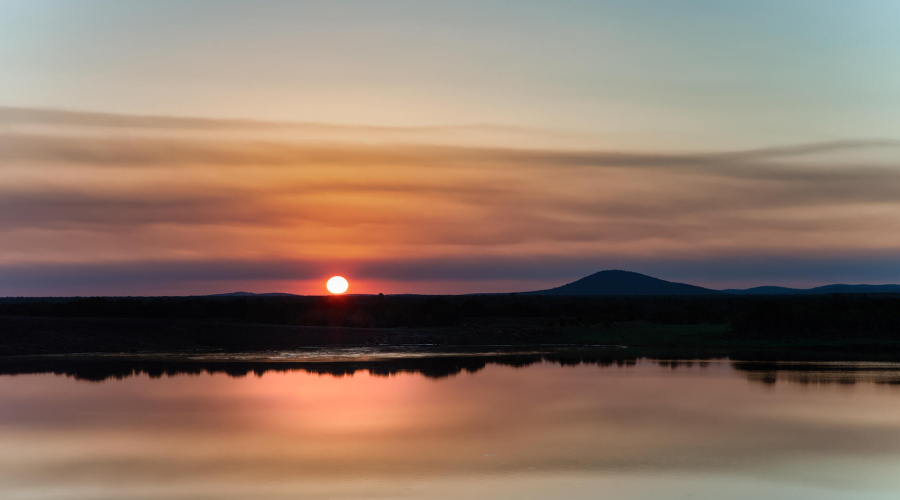 zphoto lil mormon lake sunrise show low_