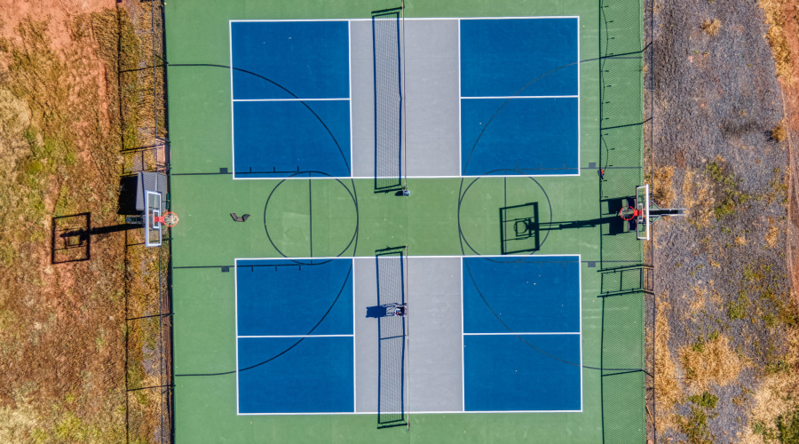 Double Pickleball & Basketball Courts