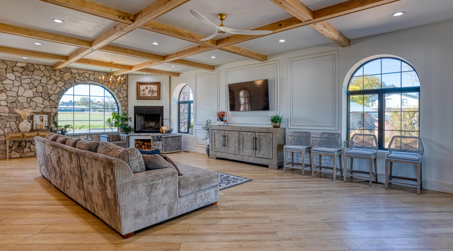 10' Coffered Ceilings