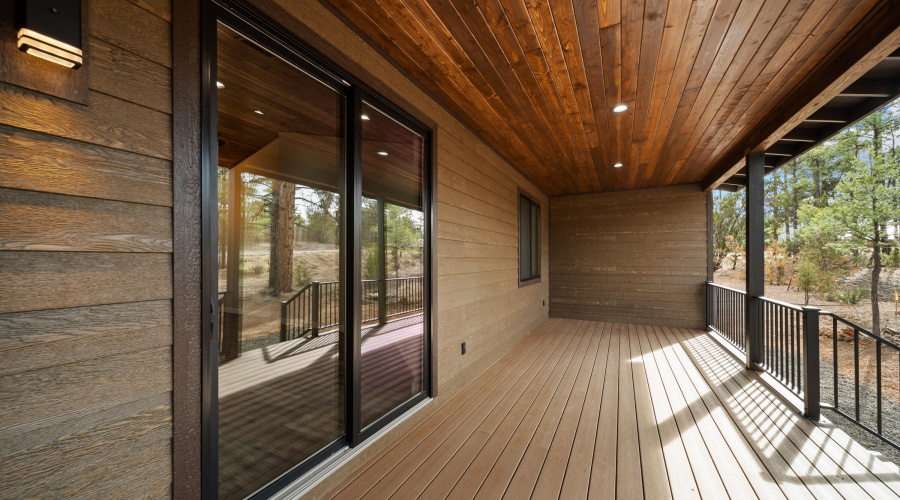 Expansive Covered Back Deck