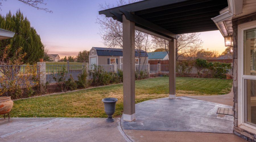 Covered Back Porch