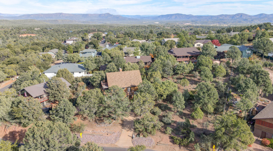 Aerial View w Mountians