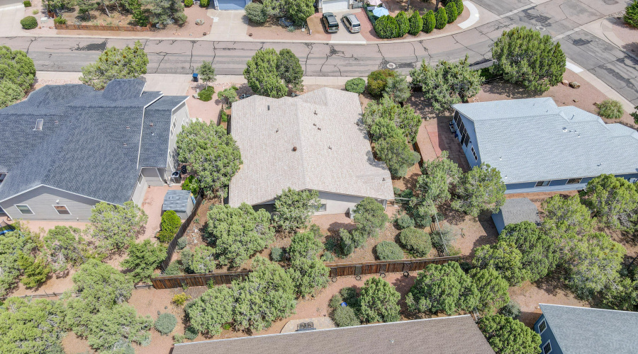 Aerial above with Fence