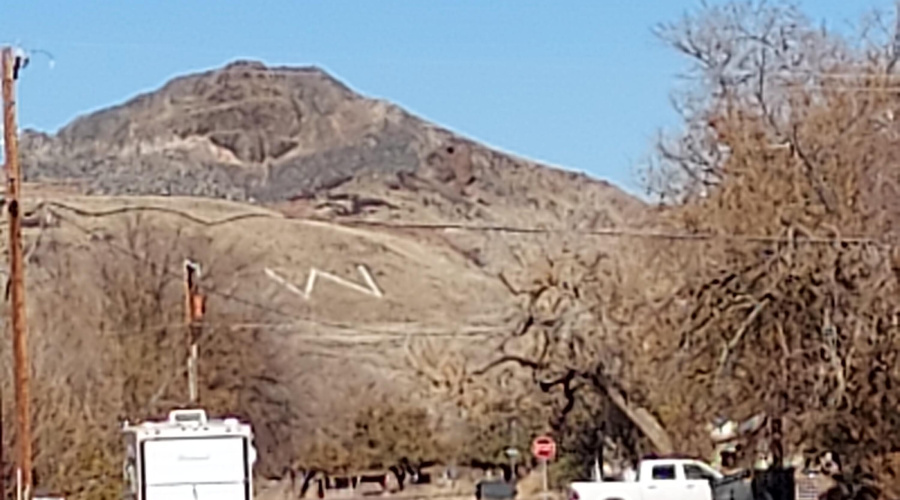 View of woodruff W on hill