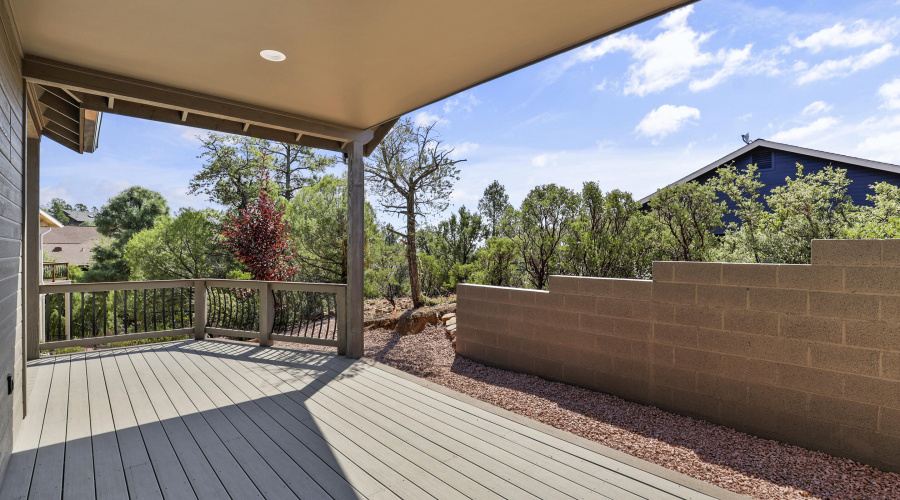 Covered Porch off Master Bedroom