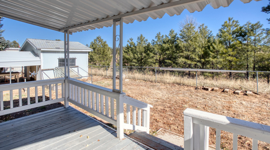 Covered Back Deck