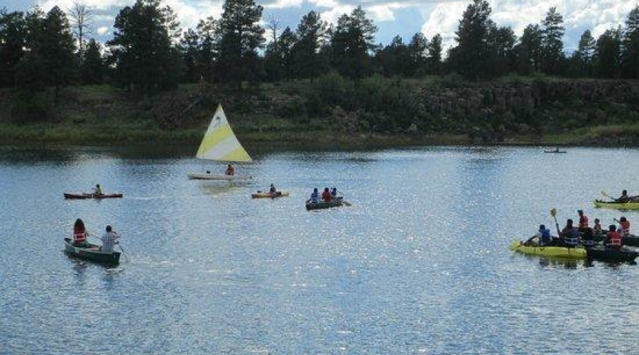 Boating and fishing in one of 40 lakes