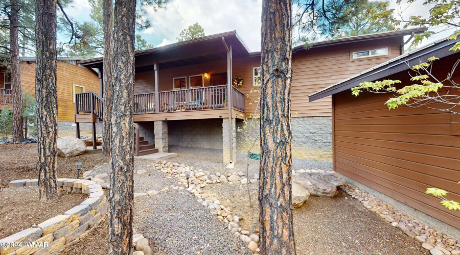 Front deck and walkway