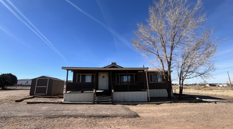 Front of house facing backyard