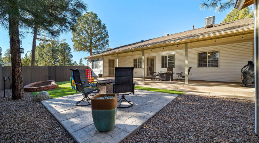 Paver Patio Looking at Covered Patio