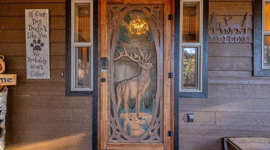 Gorgeous custom screen door