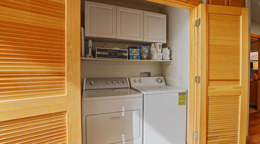 LAundry area in kitchen