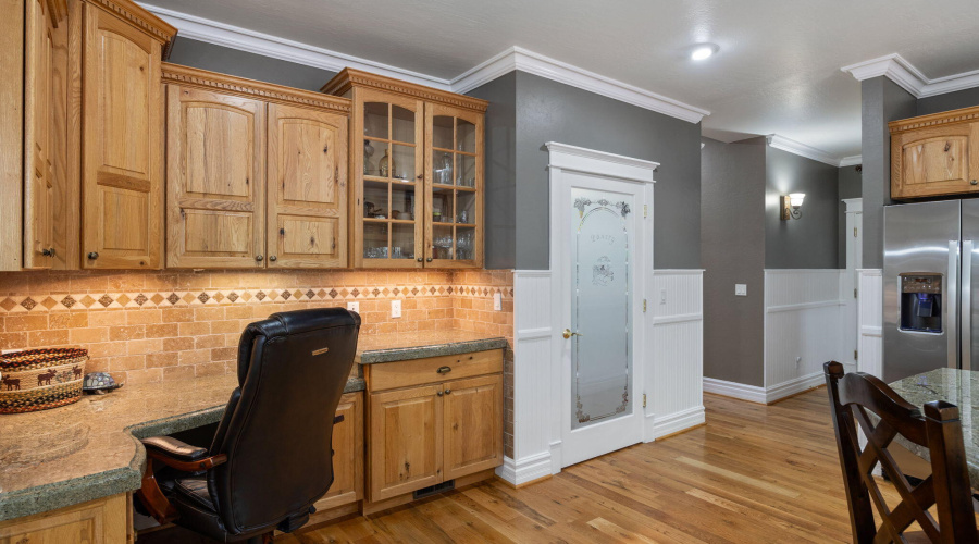 Desk in Kitchen