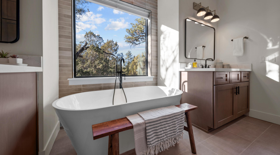 Large Soaking Tub In Master Bathroom