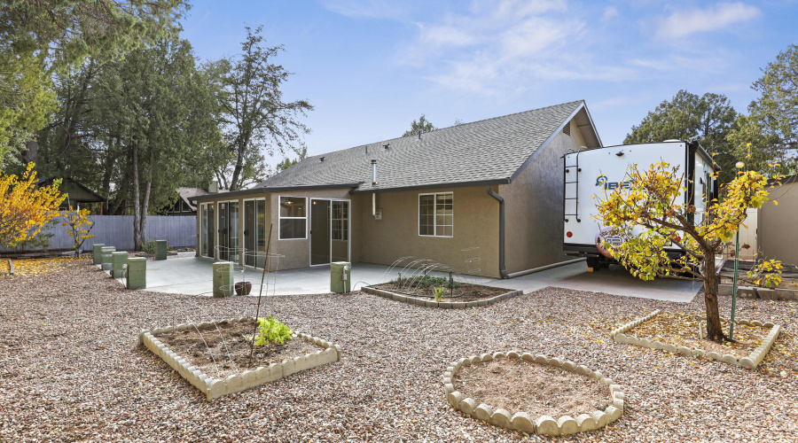 Backyard with RV