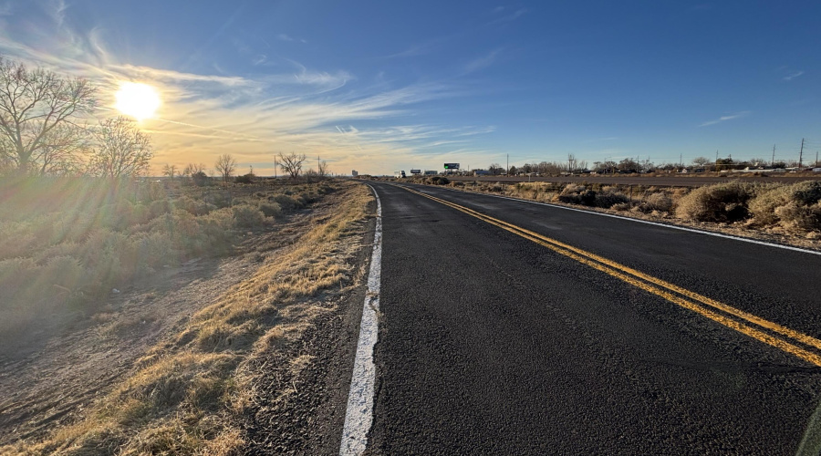 Frontage road west