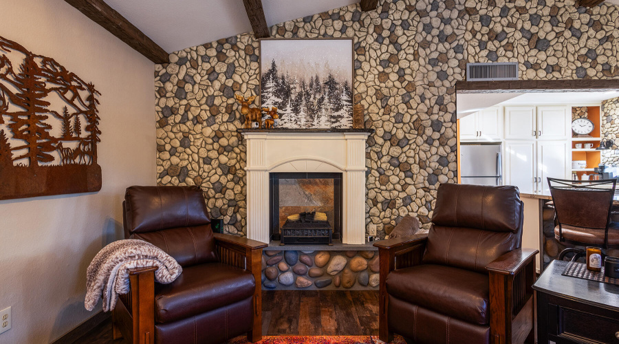 Family Room and Fireplace