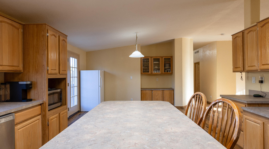 Kitchen looking to Dining