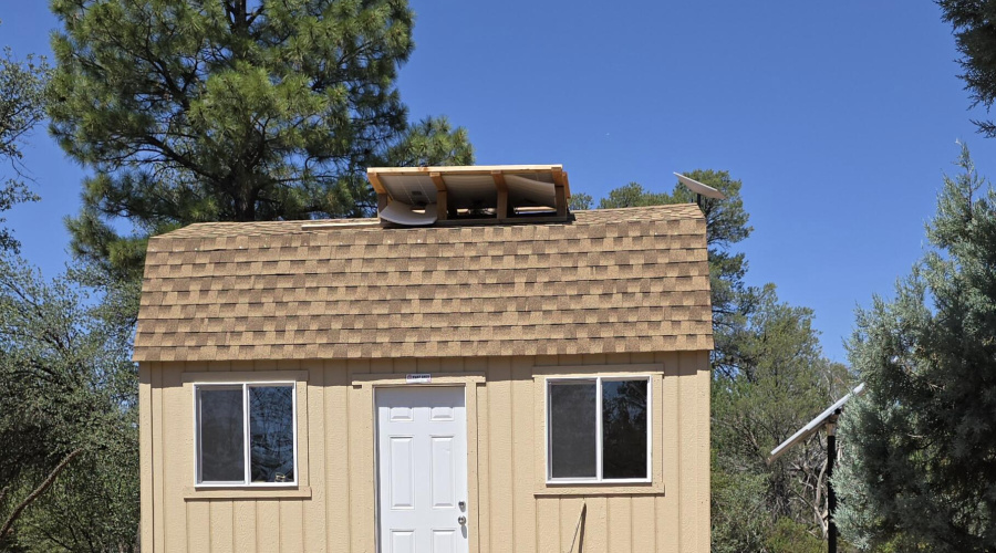 Shed E facing side