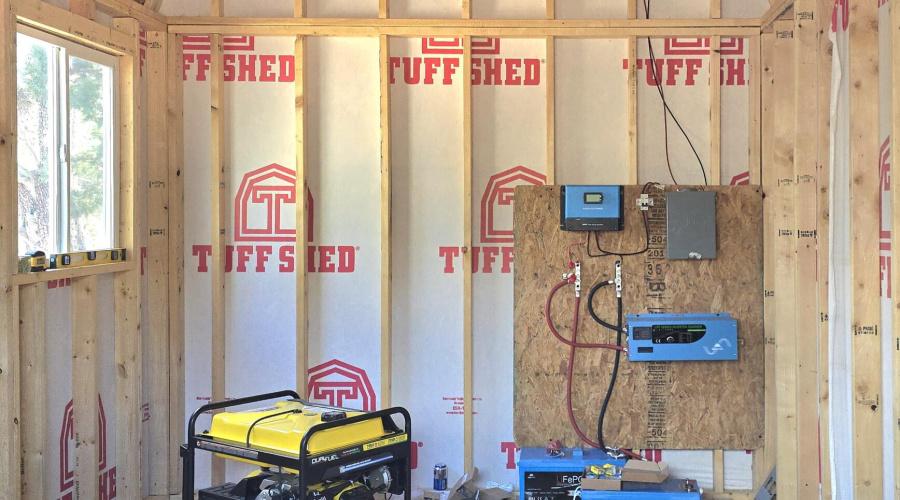 Tuff Shed Generator & Solar Equipmt