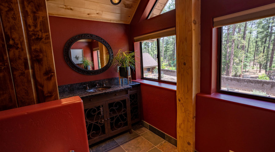 Upstairs half bath