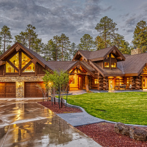 Front of Home at Twilight