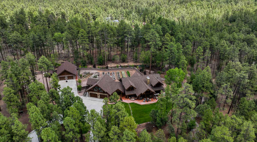 Aerial of the main property