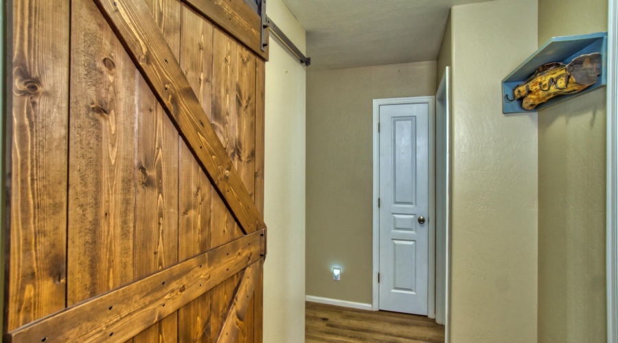 Barn Door to Guest Room