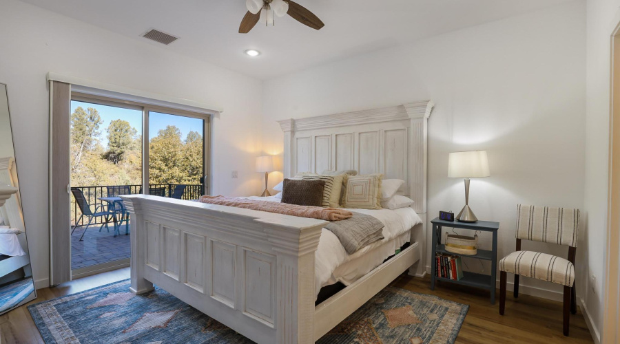 Primary Bedroom with Door to Patio