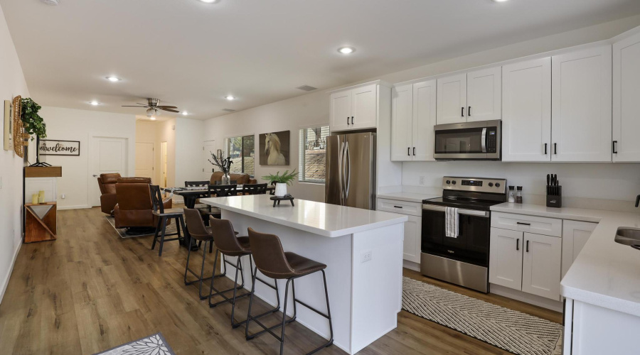 Kitchen to Family Room View