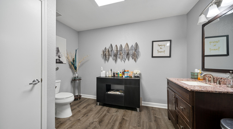 Spacious with Locking Storage Closet