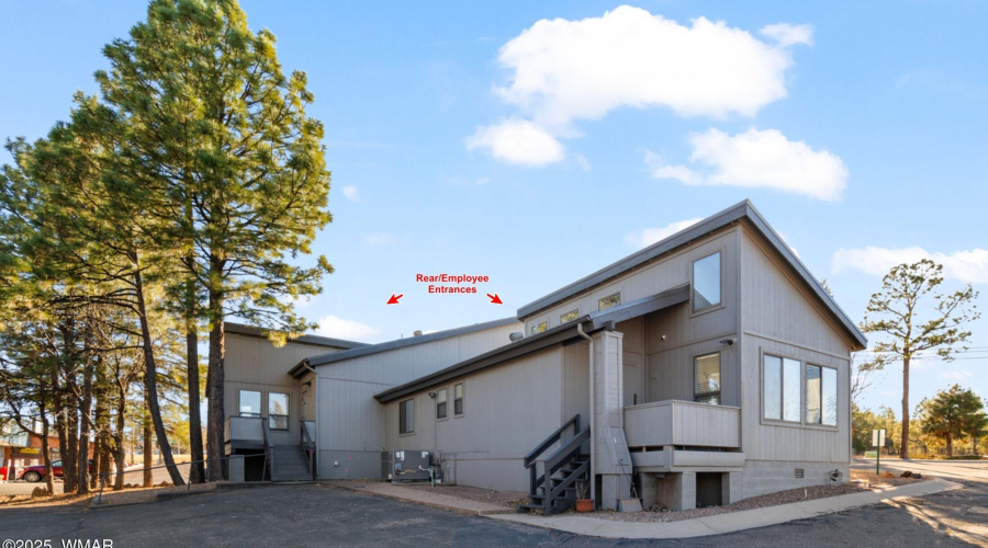 Rear of Building - Employee Entrances