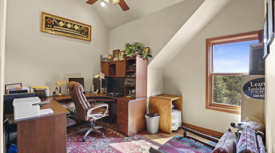 upstairs open office area