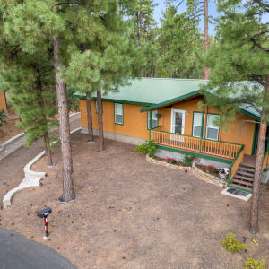 Aerial Front View of Home