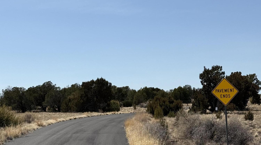 Paved road to property