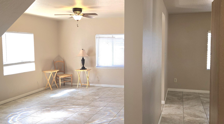 Lvg on L Kitchen Dining on R