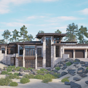 Color Rendering Front of Home