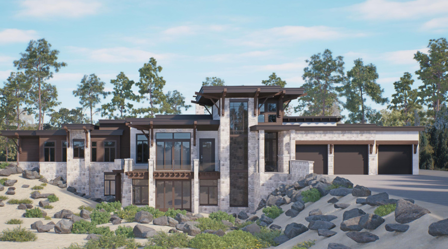 Color Rendering Front of Home