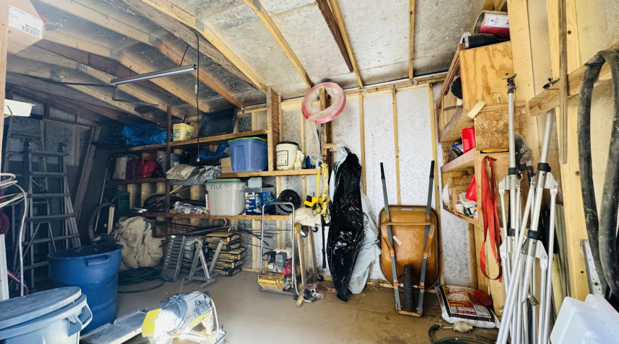inside 2nd shed