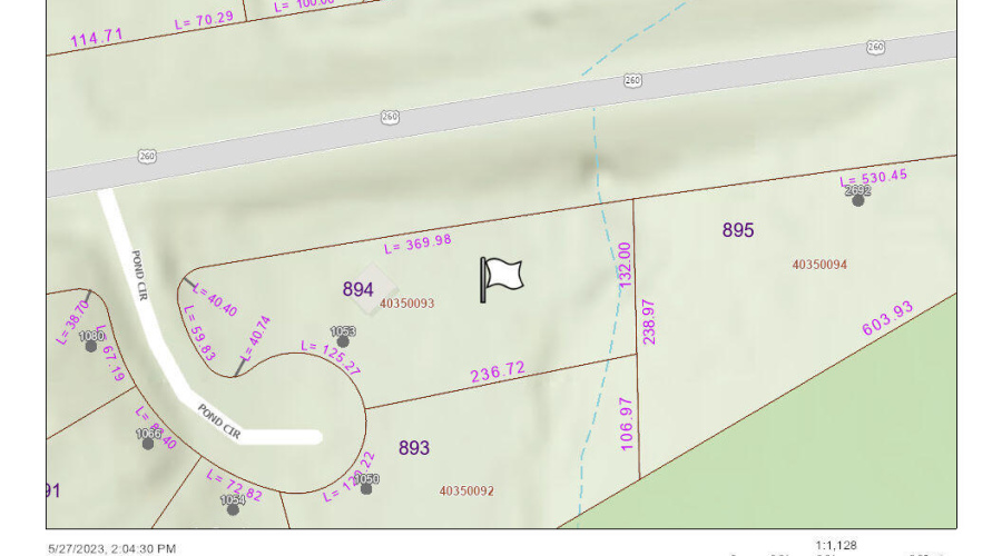Parcel Viewer - Lot Dimensions - CG 1000