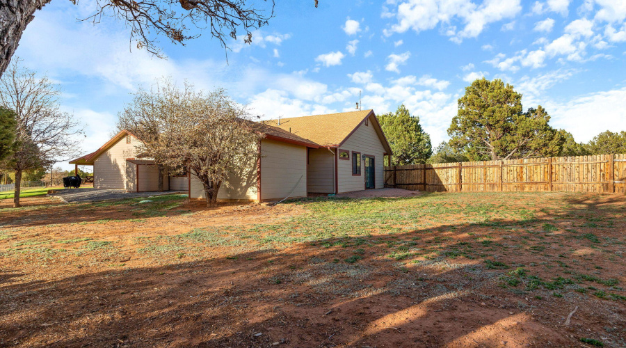 Well House & House backyard View