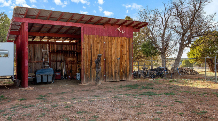 Covered barn storage