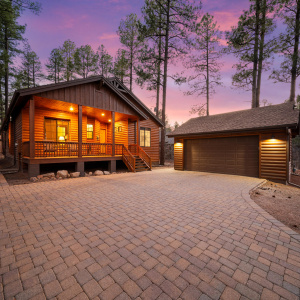 Twilight Driveway View
