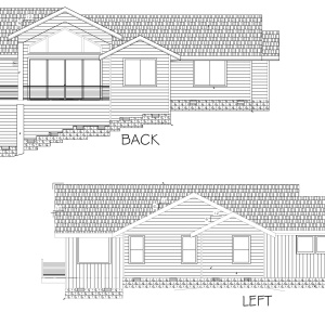 Back & Left elevations