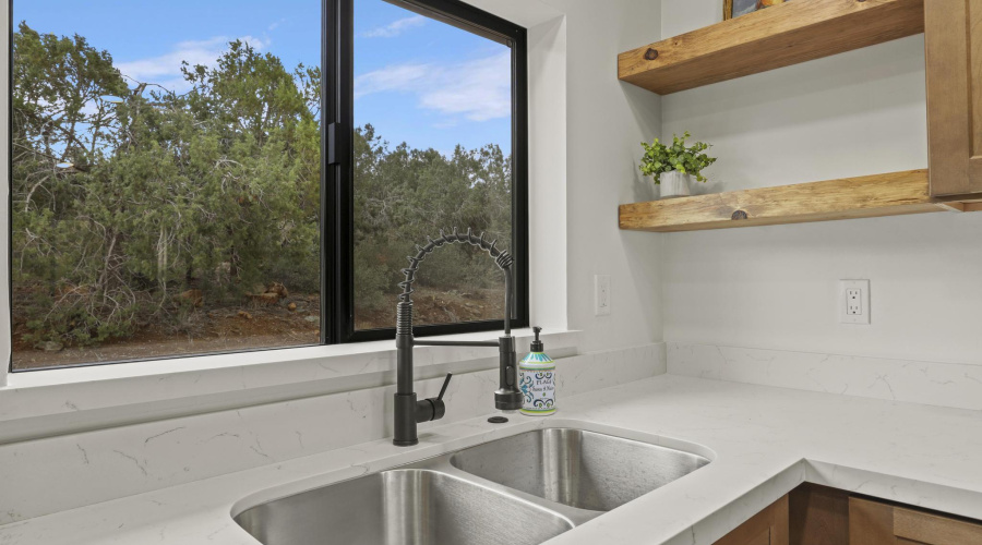 View from kitchen sink