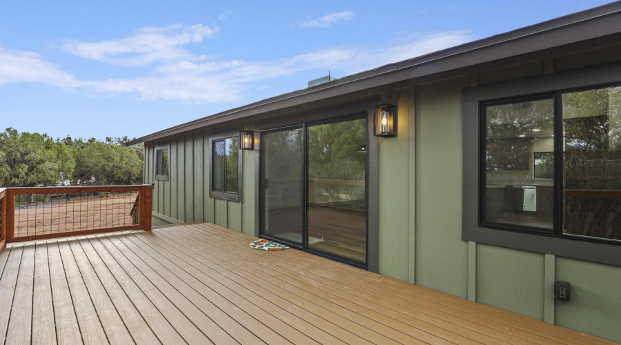 Deck off great room