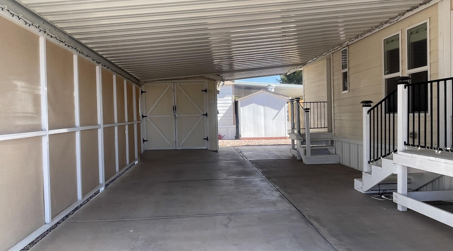 Carport/patio large storage